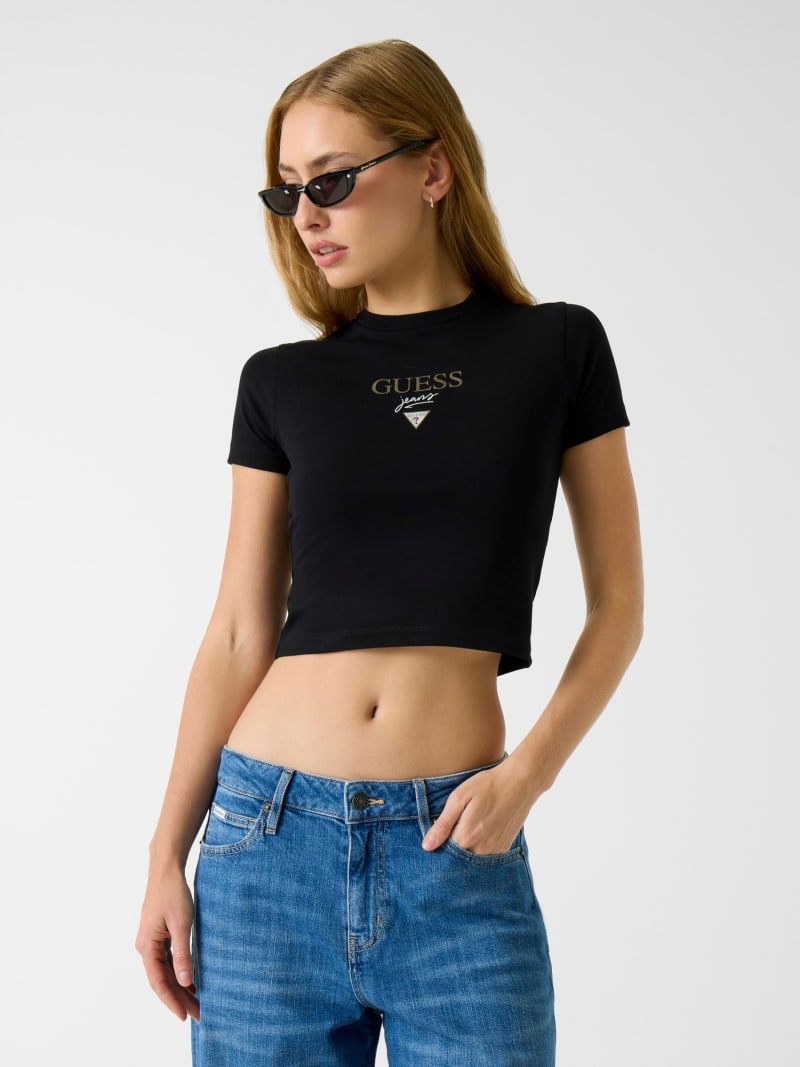 GUESS® Embroidered logo t-shirt Women