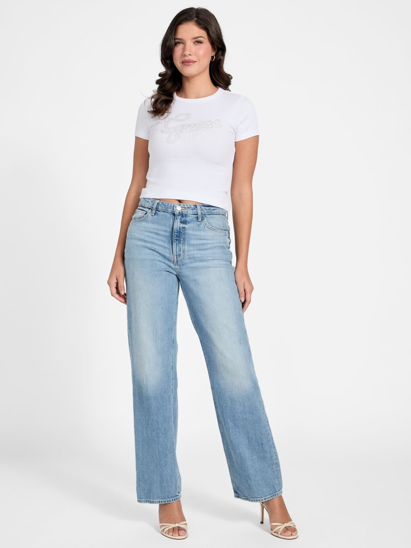 Logo Rhinestones t-shirt