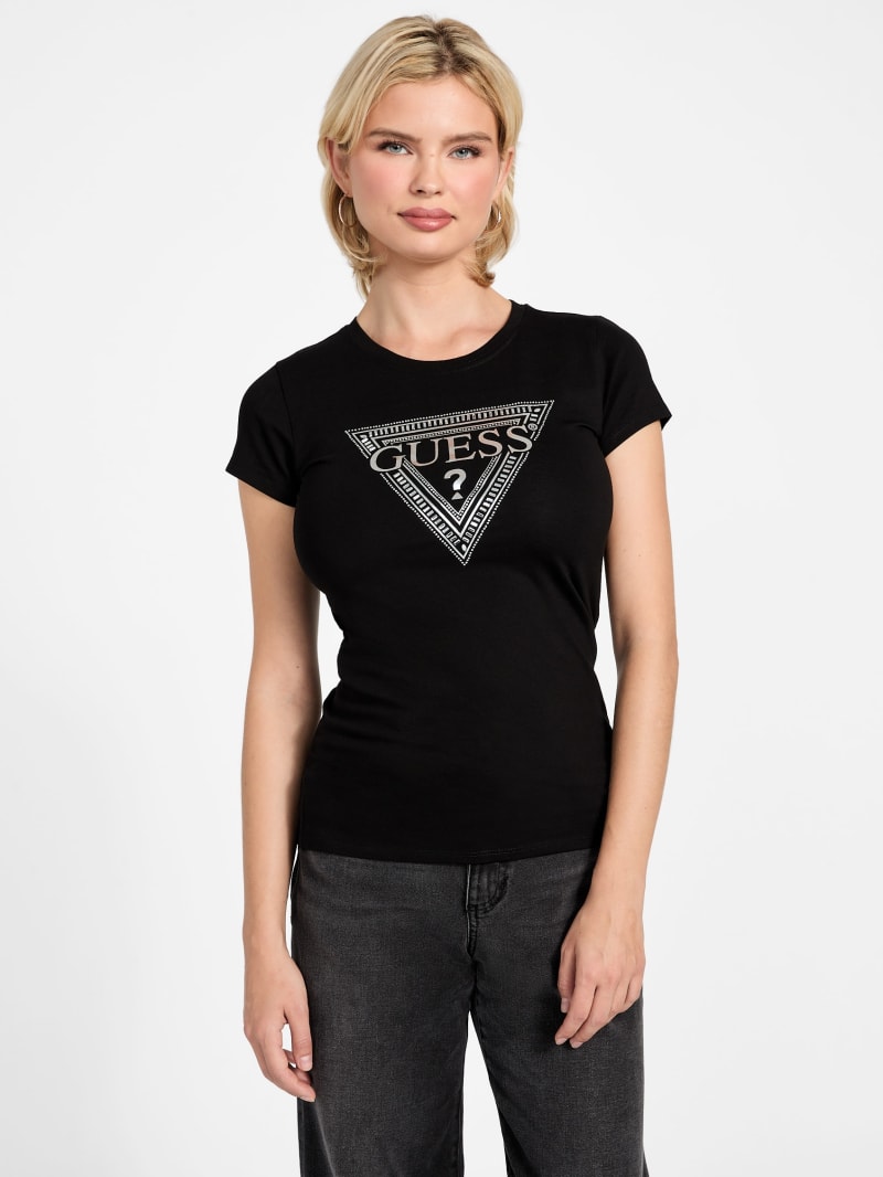 GUESS® Eco Rhinestone Signature Tee