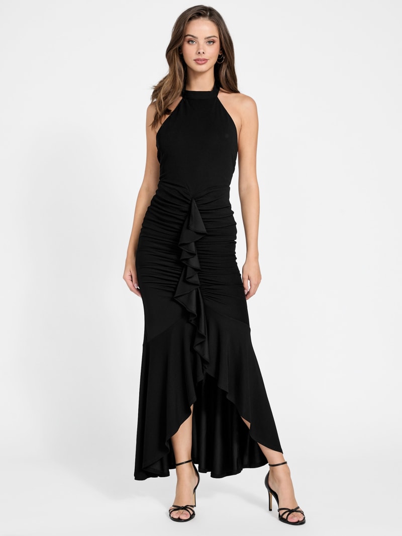Ruffle maxi dress