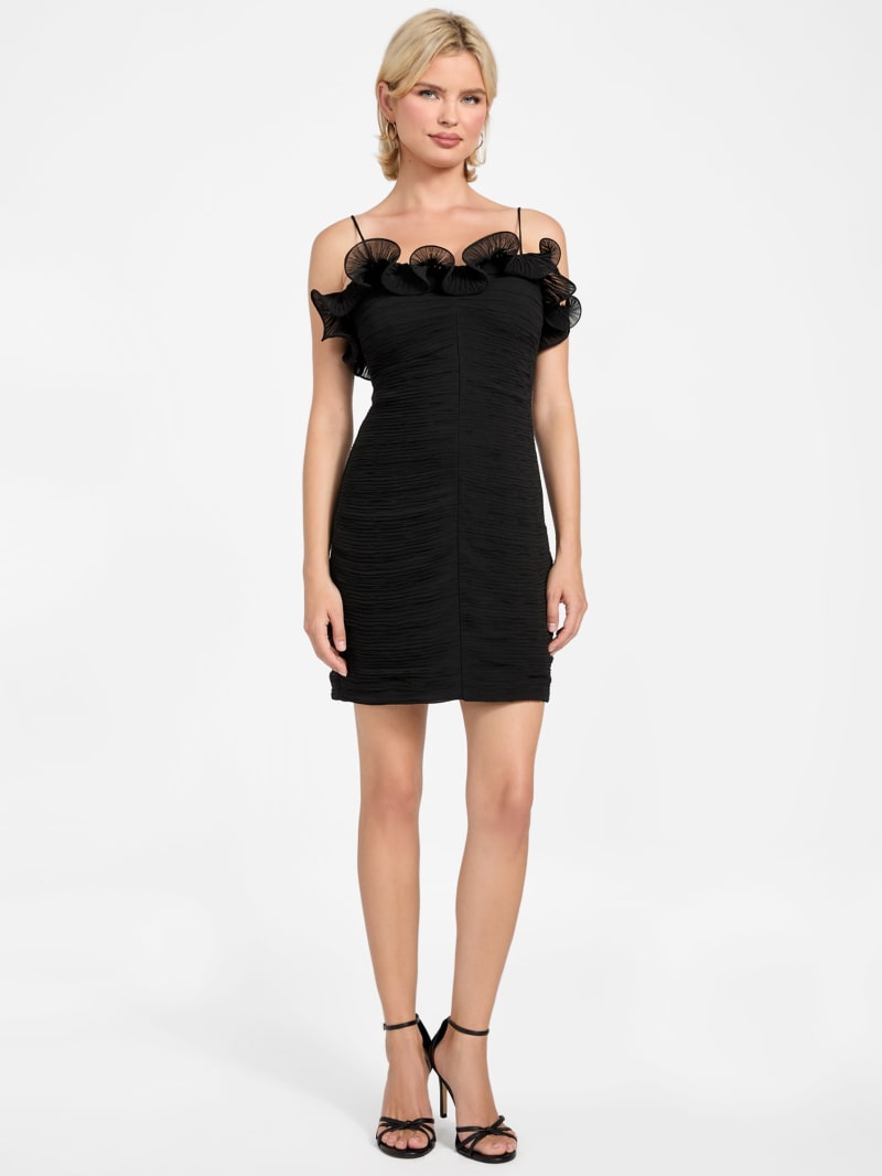 lulus midi dress LULUS CHIC SENSIBILITY SATIN JACQUARD PLEATED MIDI DRESS