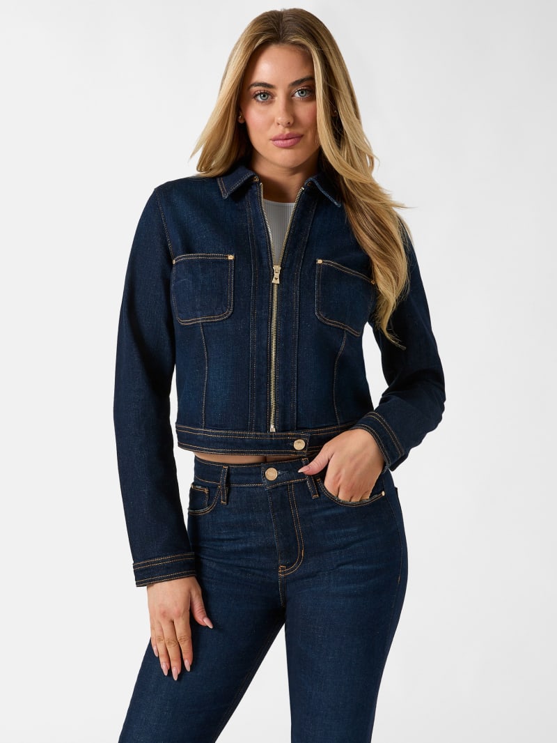 Cropped denim jacket