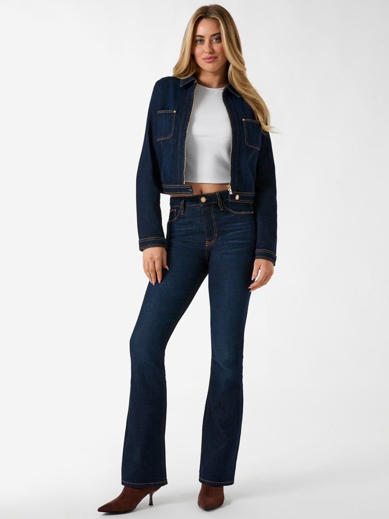 Cropped denim jacket