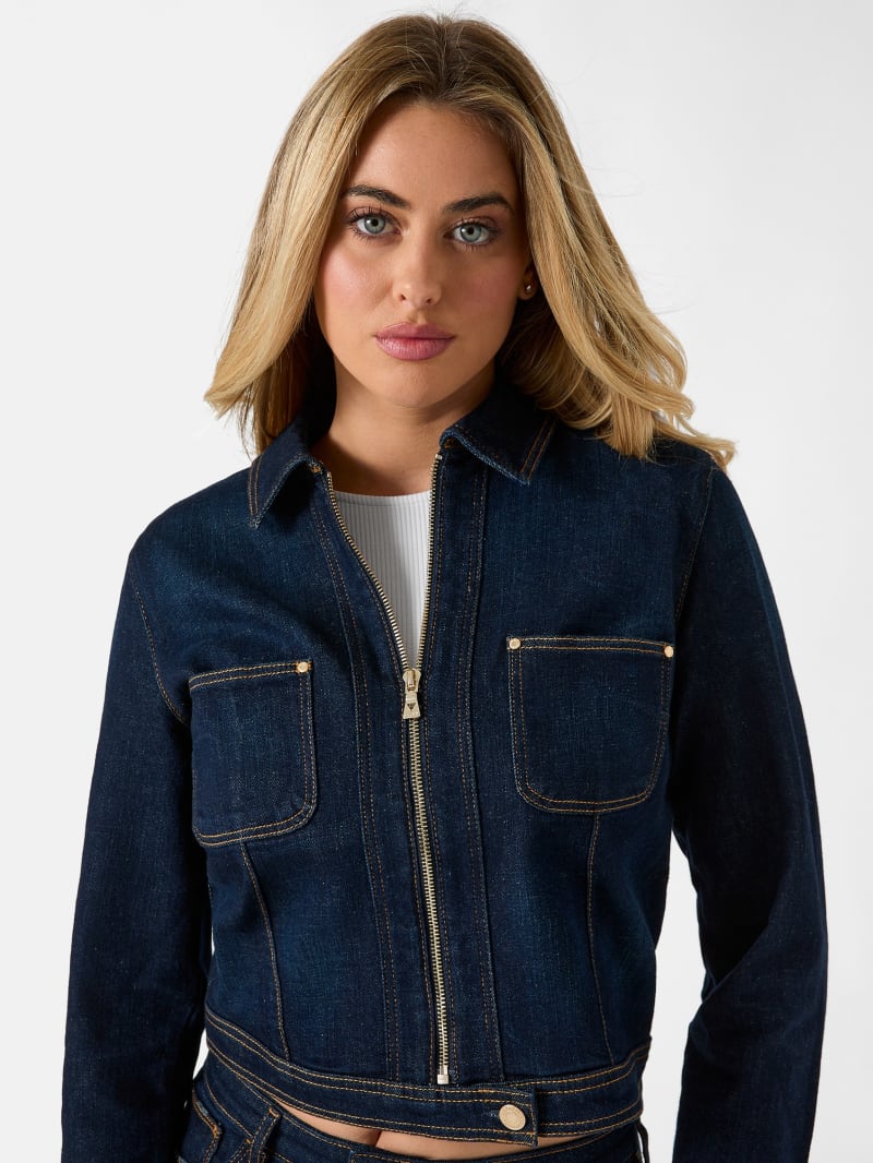 Cropped denim jacket
