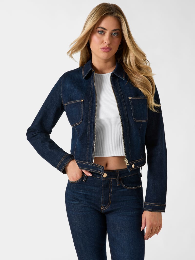 Cropped denim jacket