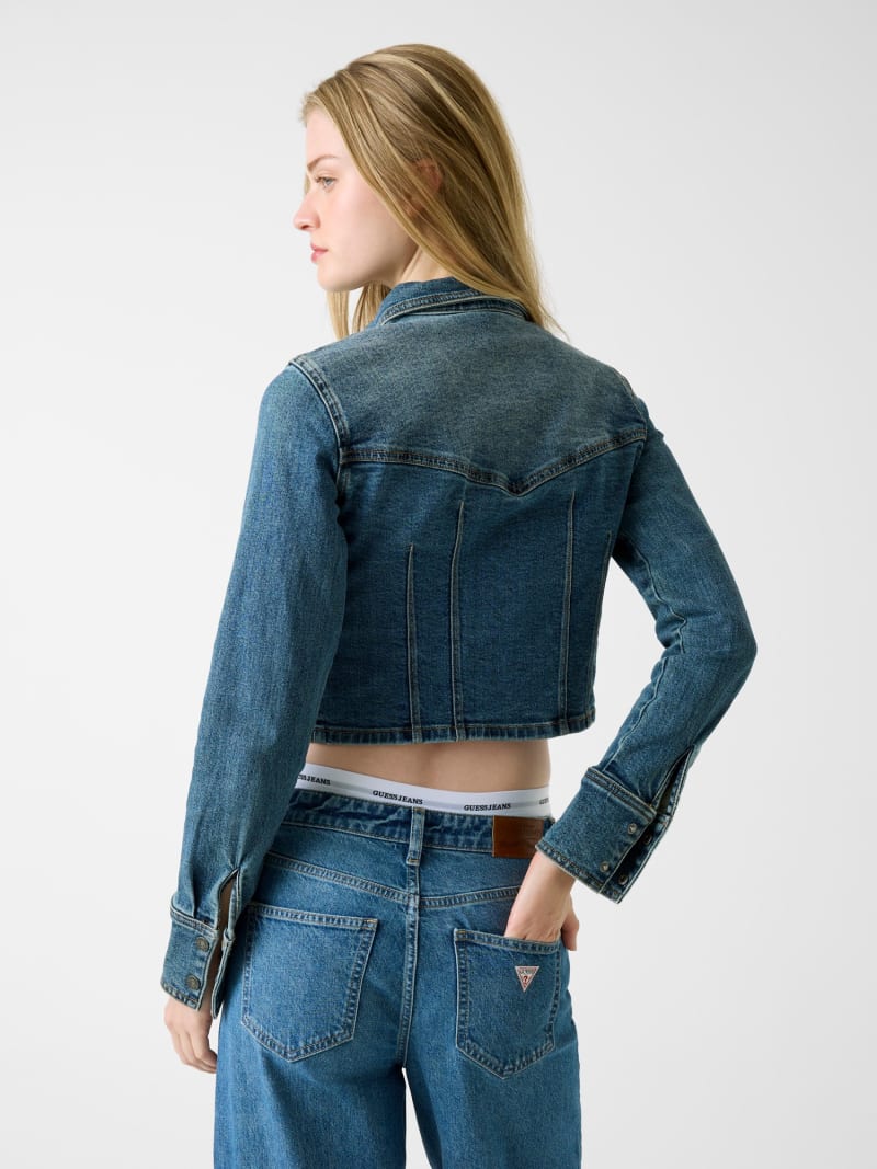 Cropped denim jacket