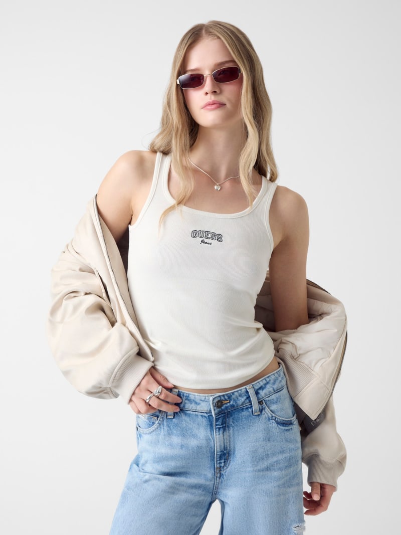 Embroidered Logo Slim Tank