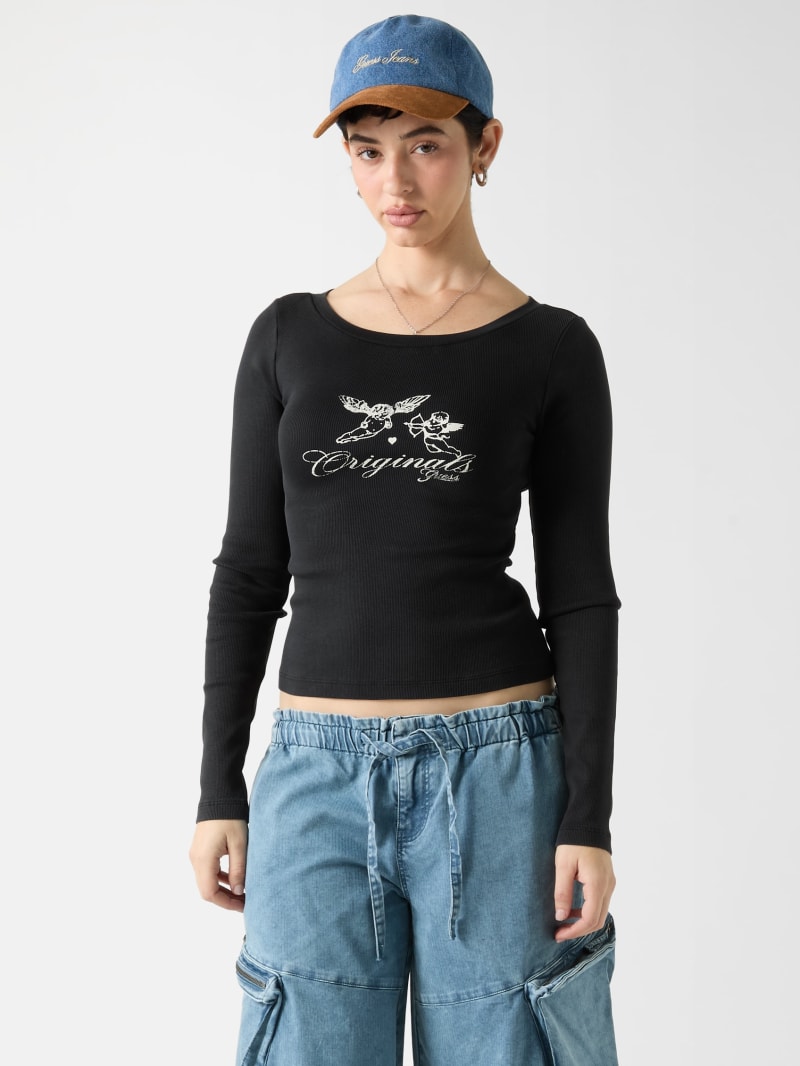 GUESS® GUESS Originals Eco Boatneck Top Women