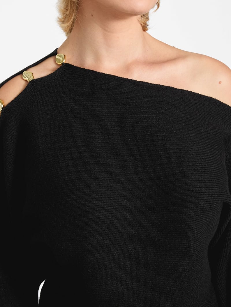 Eco Jamia Beaded Sleeve Sweater - thumbnail 3