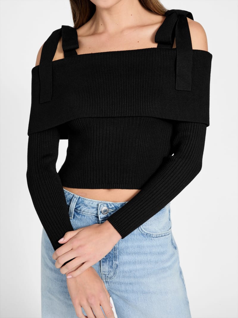Shoulder bows sweater - thumbnail 3