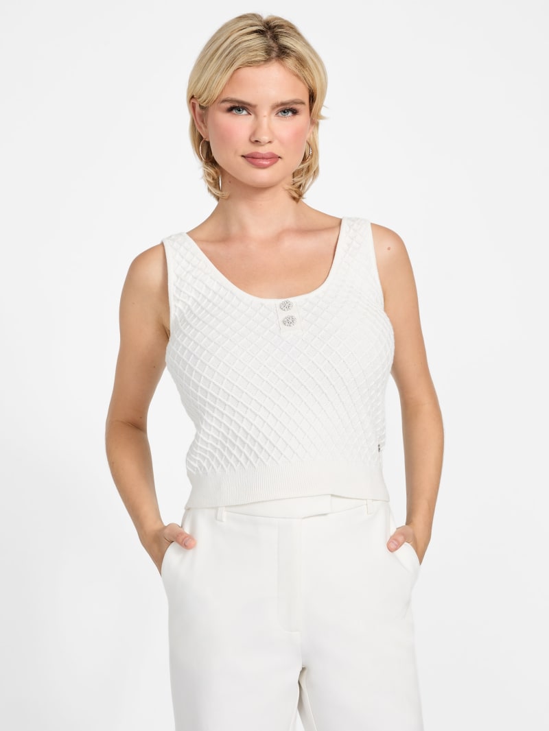 Textured sweater top