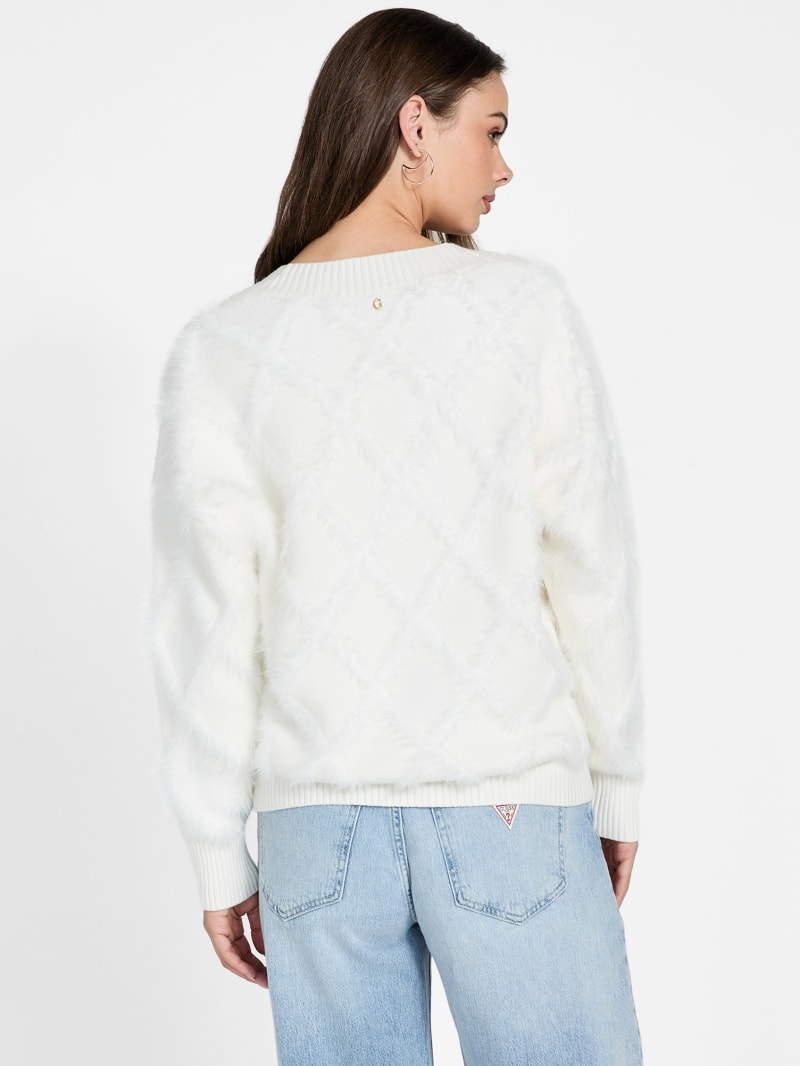 Guess SAYLOR LOGO - Maglione - cream white/avorio