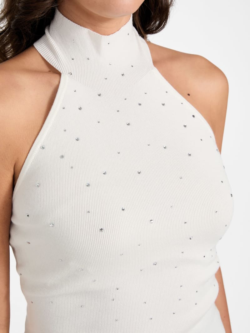 GUESS® Eco Minara Rhinestone Sweater Top Women