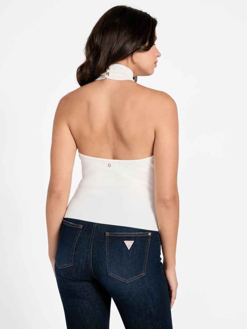 Eco Minara Rhinestone Sweater Top