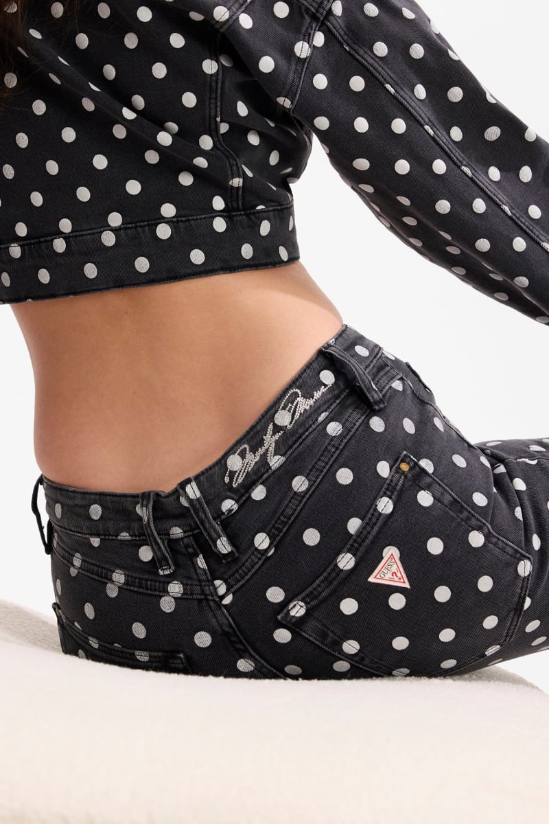 Polka dots skinny jeans