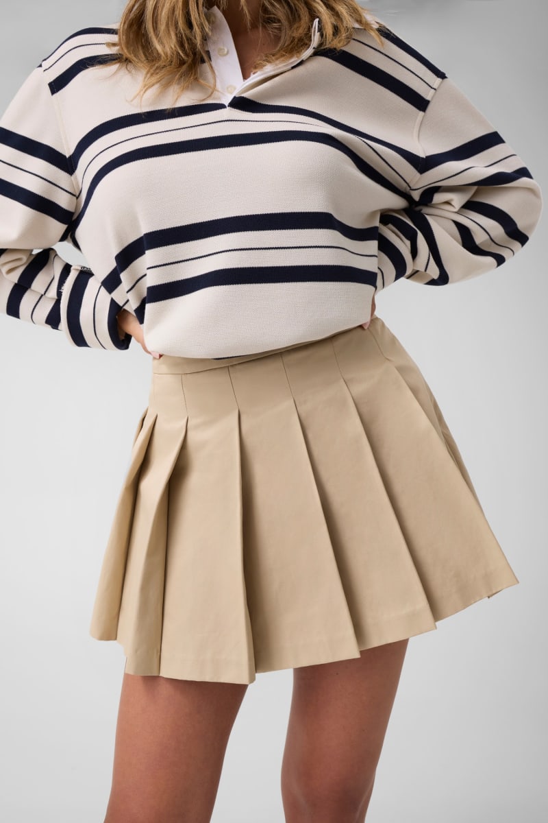 Pleated mini skirt