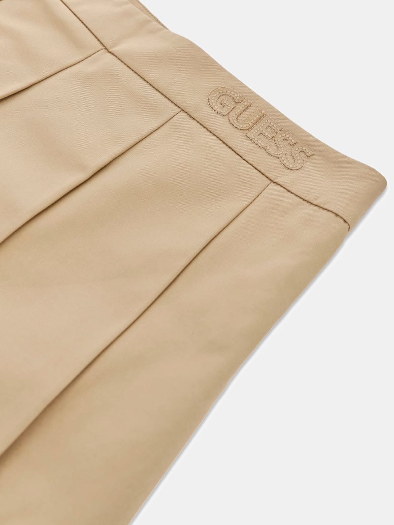 Pleated mini skirt