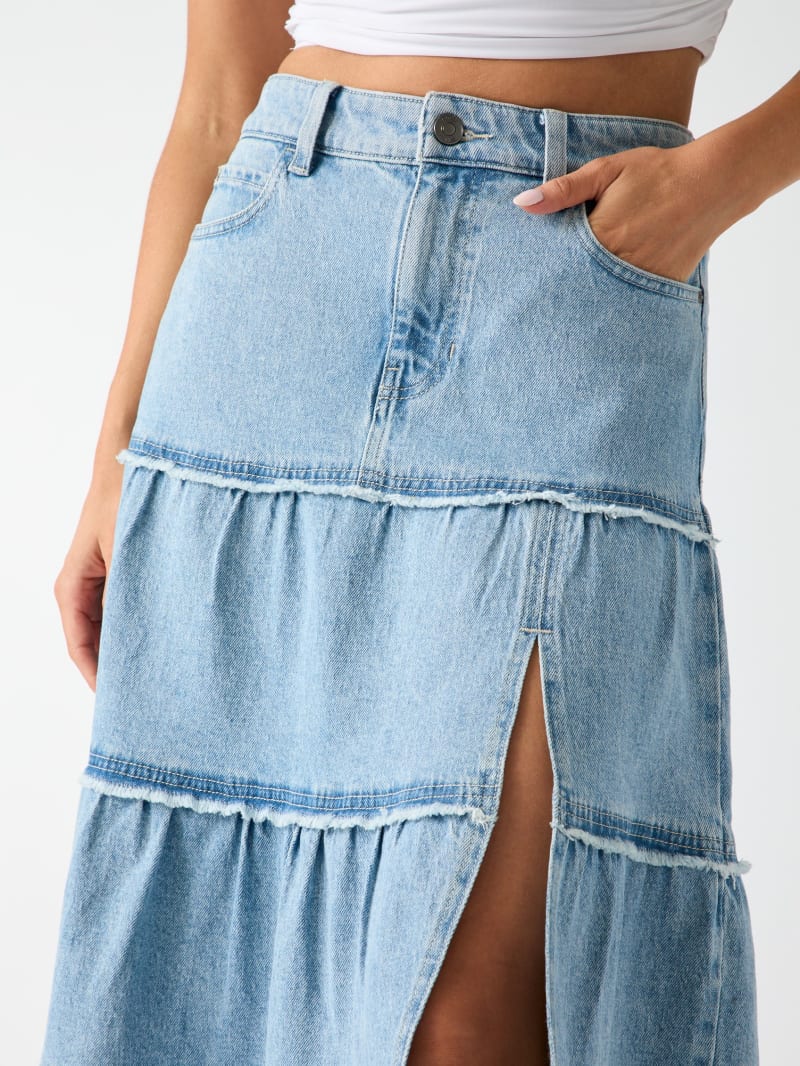 Denim midi skirt - thumbnail 3