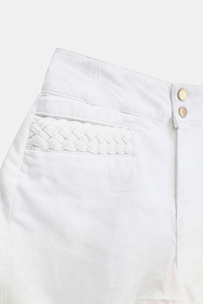 Denim braided shorts - thumbnail 6