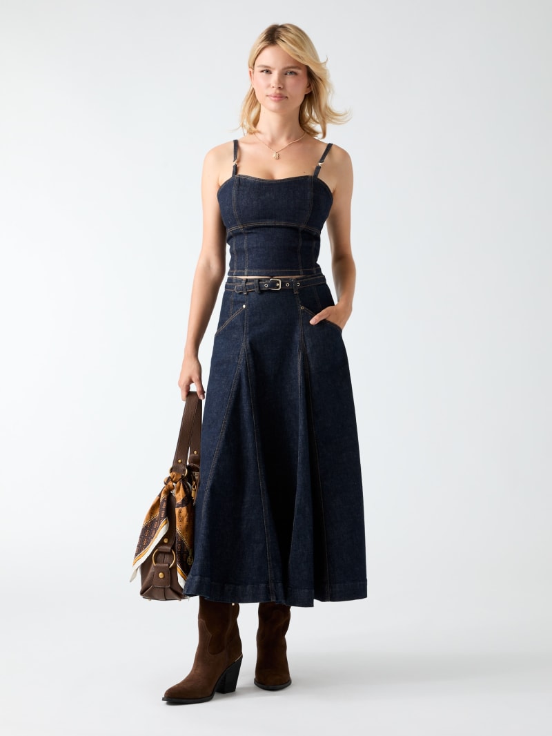 Denim bustier