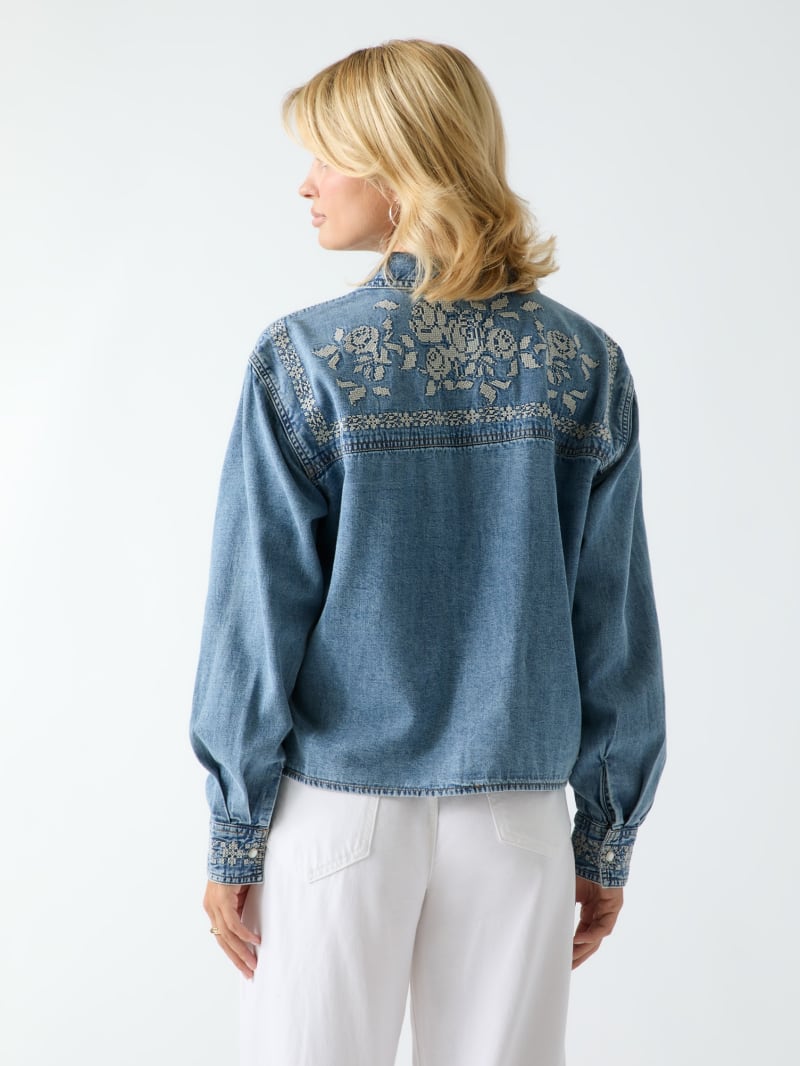 Embroidered denim shirt - thumbnail 4