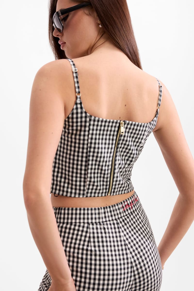 Printed corset top - thumbnail 4