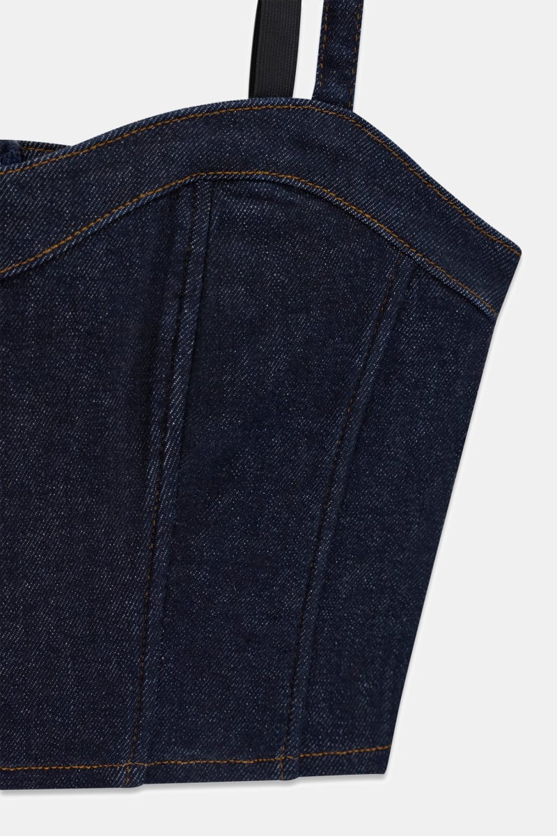 Denim bustier