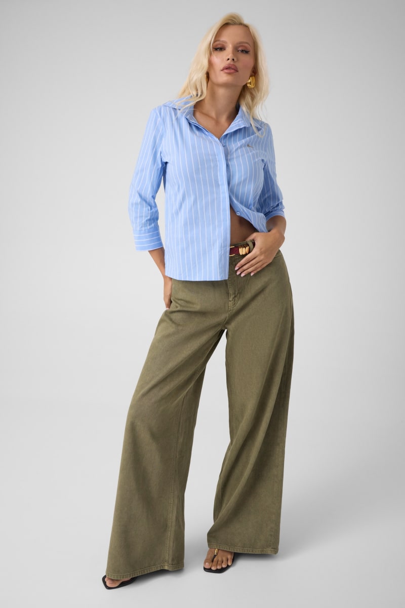 Striped Poplin Shirt - thumbnail 2