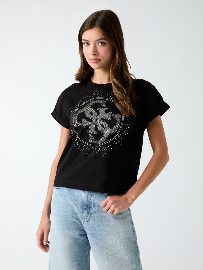 GUESS® Rhinestones logo t-shirt