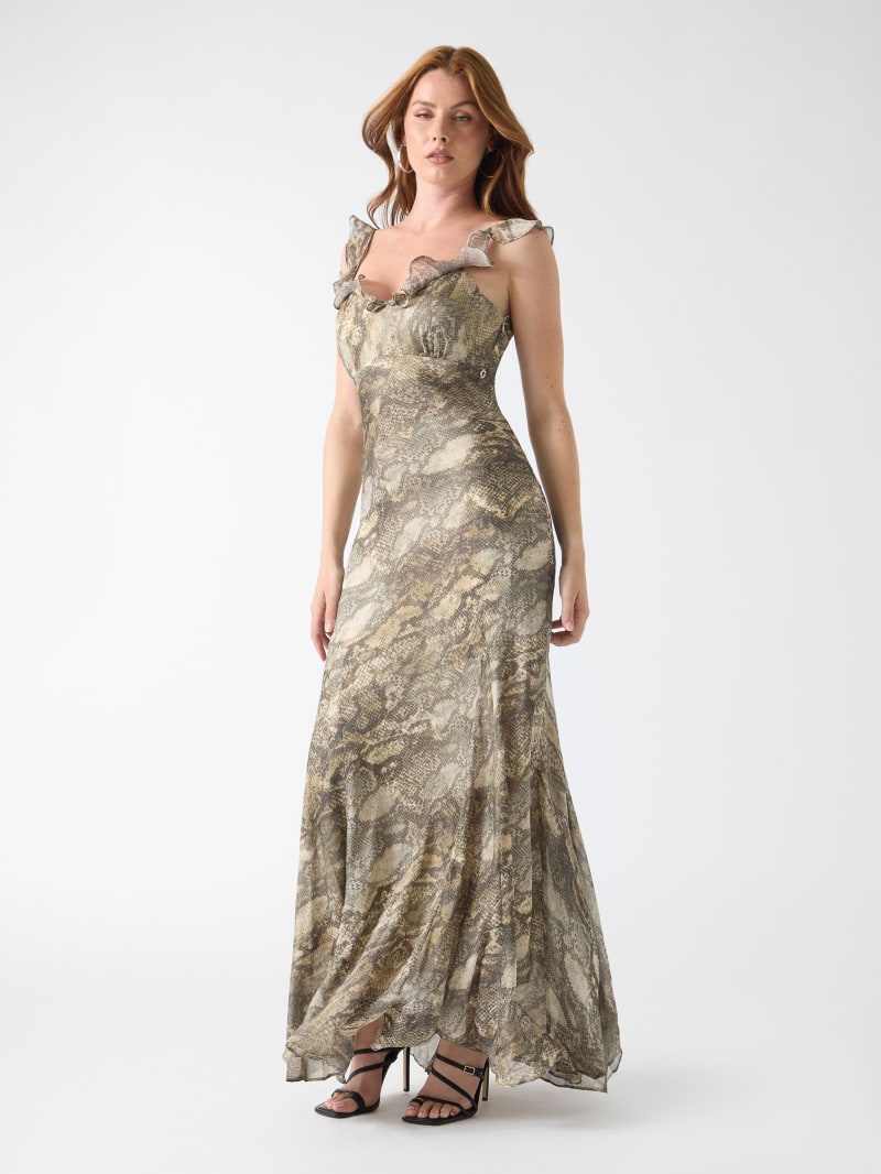 Printed long dress