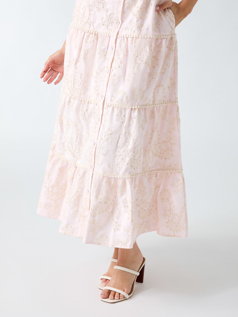 Embroidered midi dress