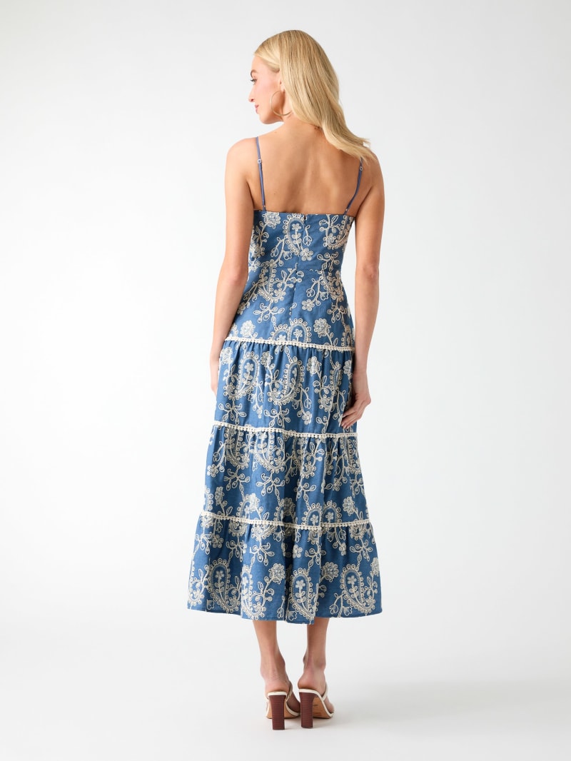 Embroidered midi dress - thumbnail 4