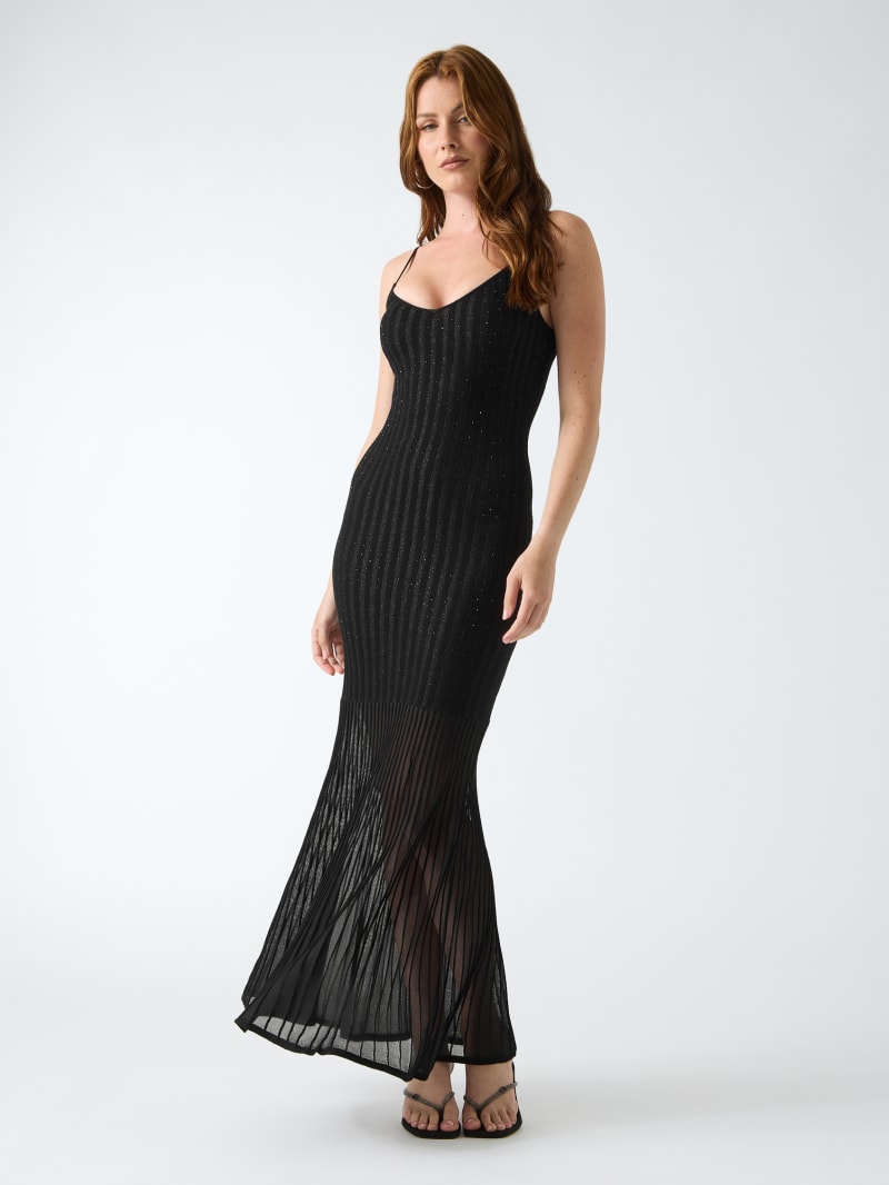 Ribbed long dress - thumbnail 2