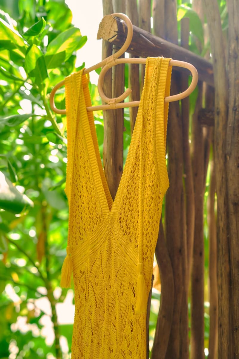 Knitted long dress - thumbnail 5