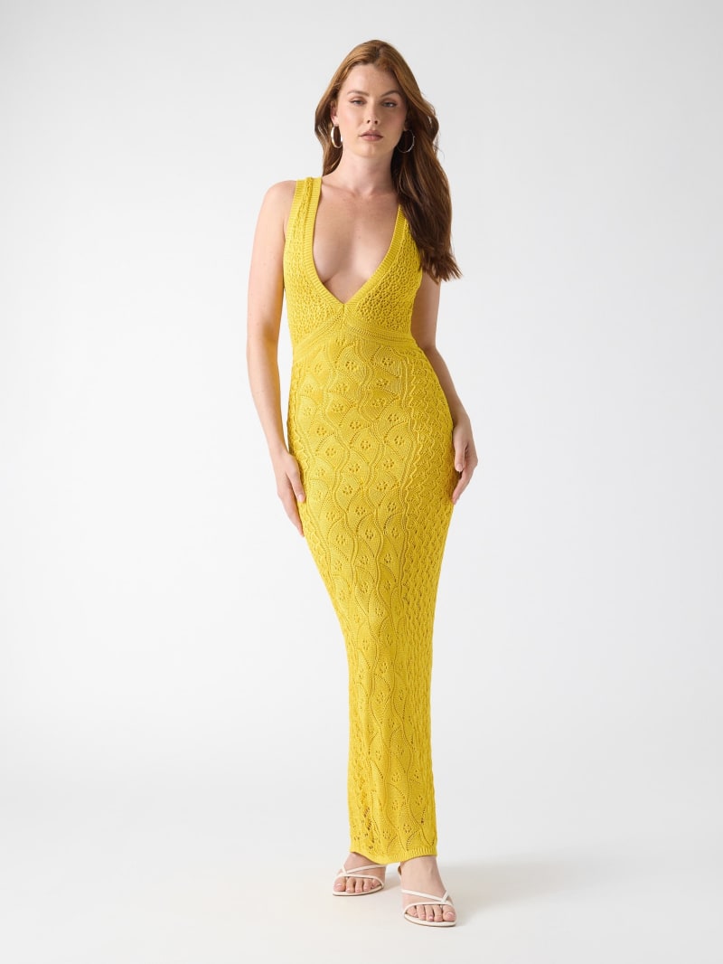 Knitted long dress - thumbnail 7