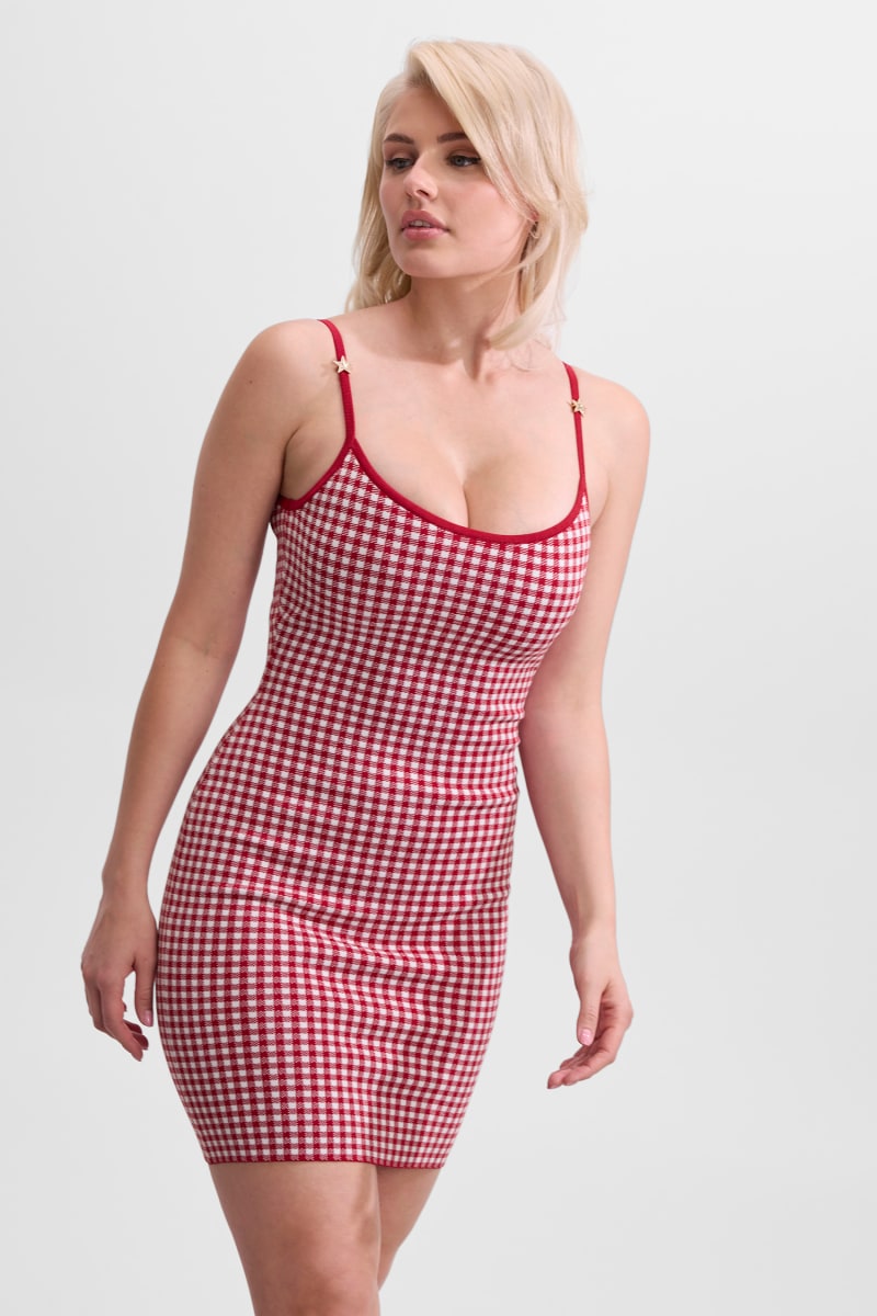 Printed bodycon mini dress
