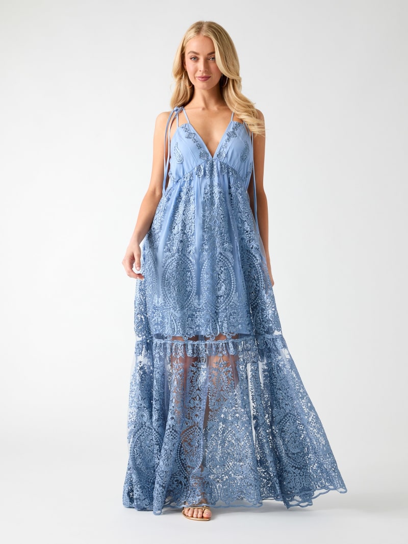 Embroidered maxi dress