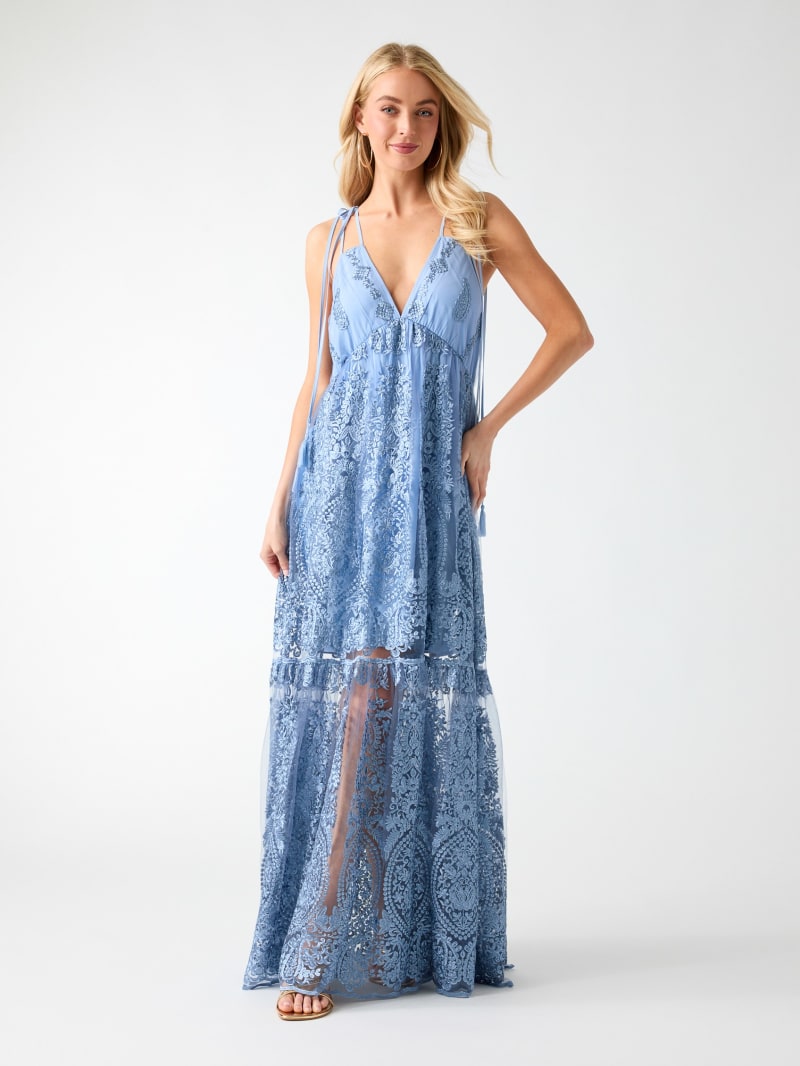 Embroidered maxi dress