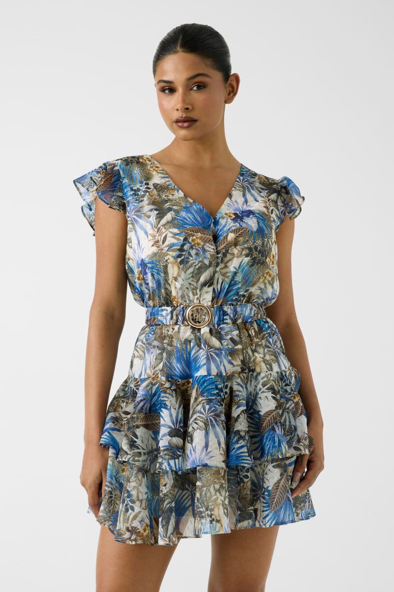 Printed mini dress