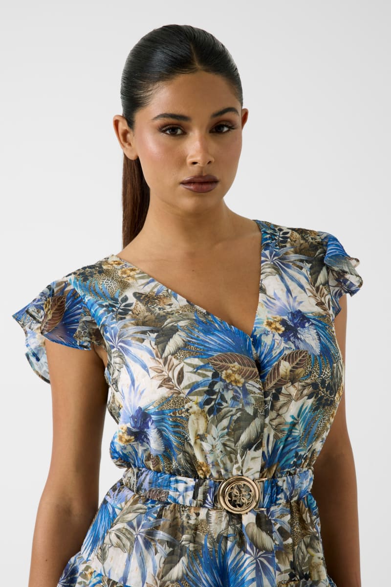 Printed mini dress