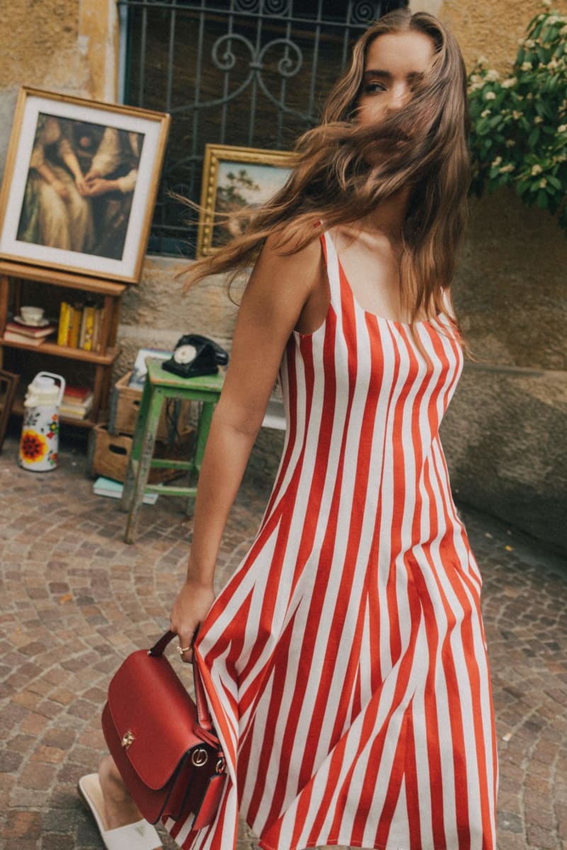 Striped Midi Dress