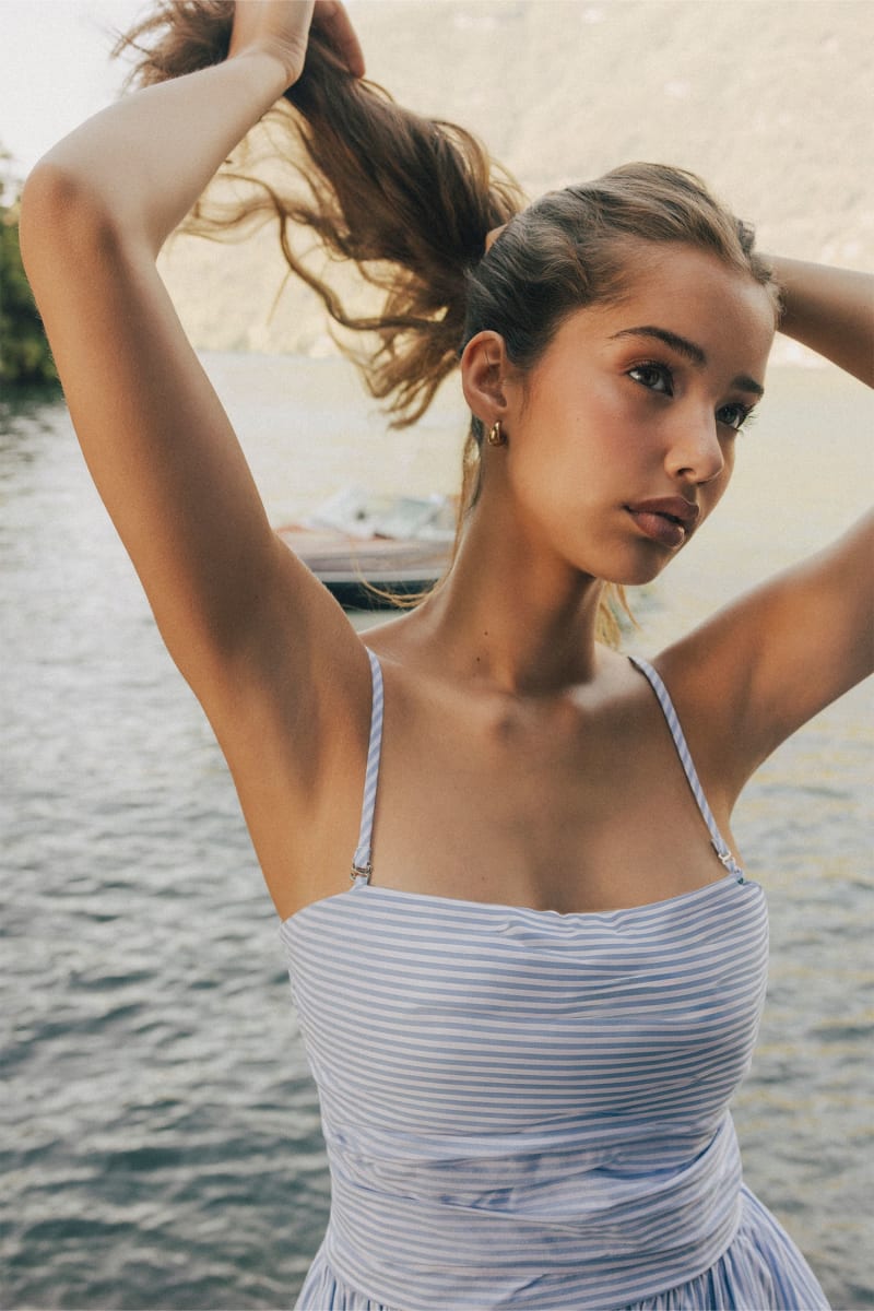 Striped Long Dress
