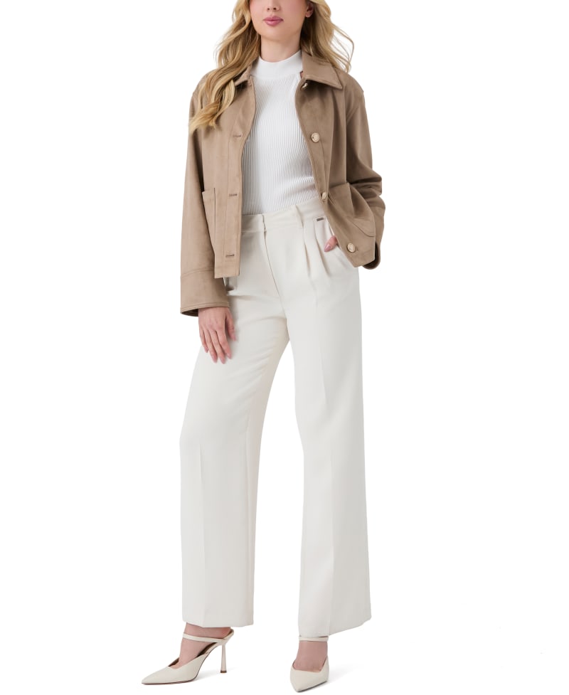 Faux-suede jacket