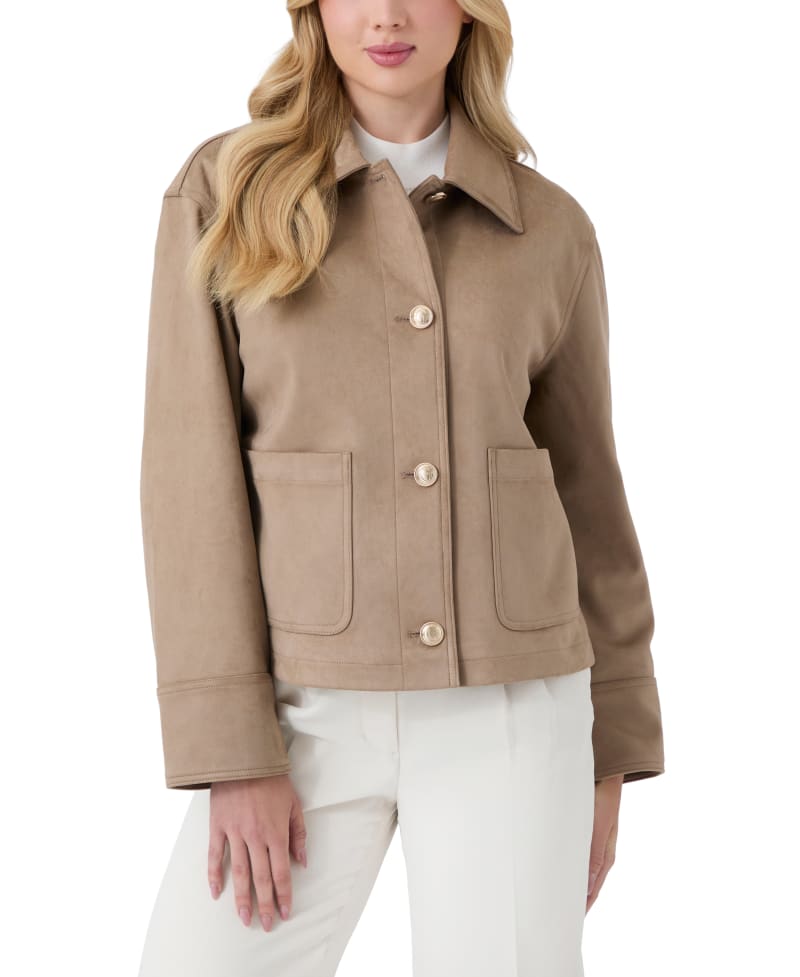 Faux-suede jacket