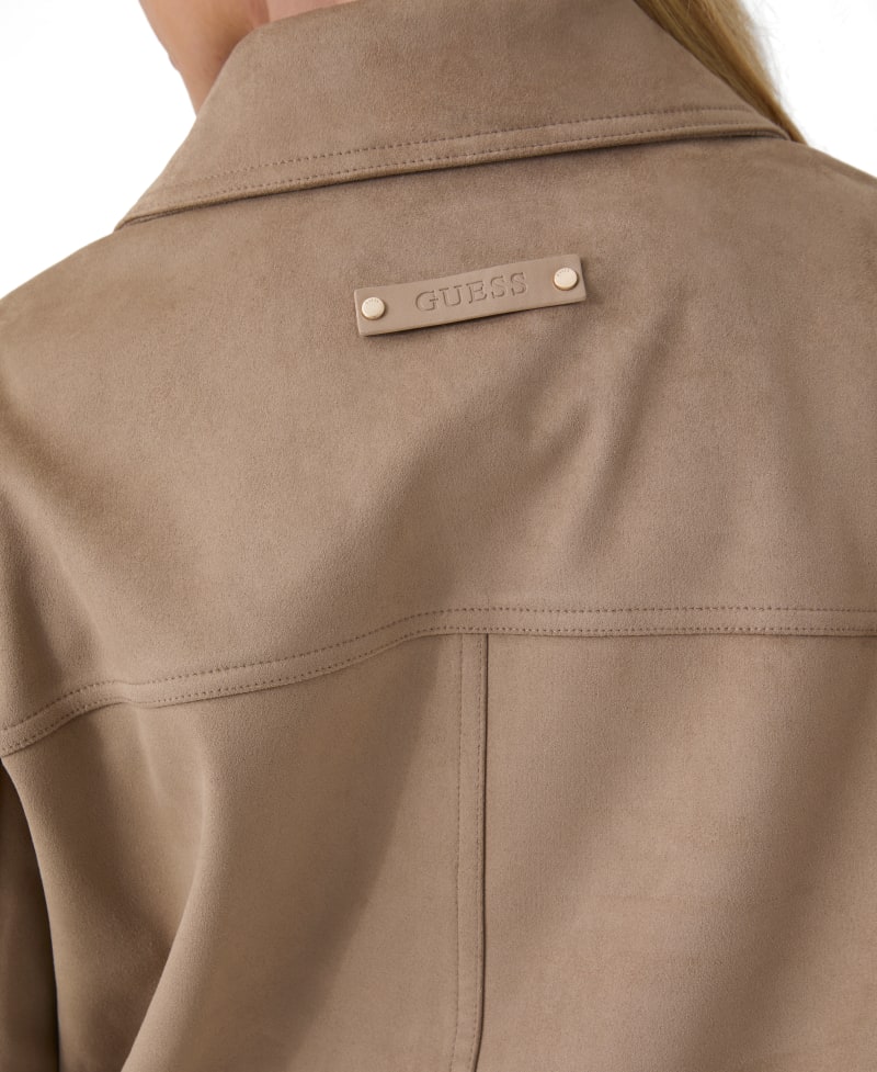 Faux-suede jacket