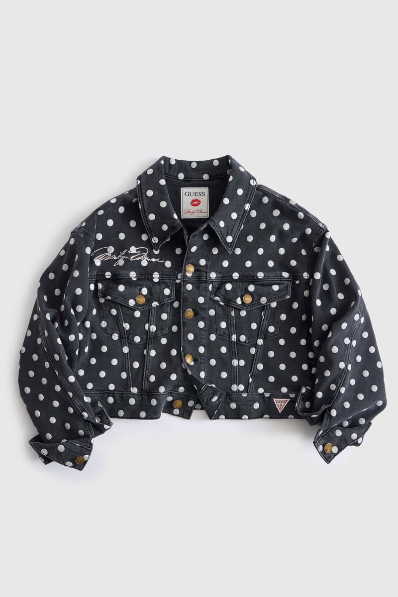 Dot cropped jacket
