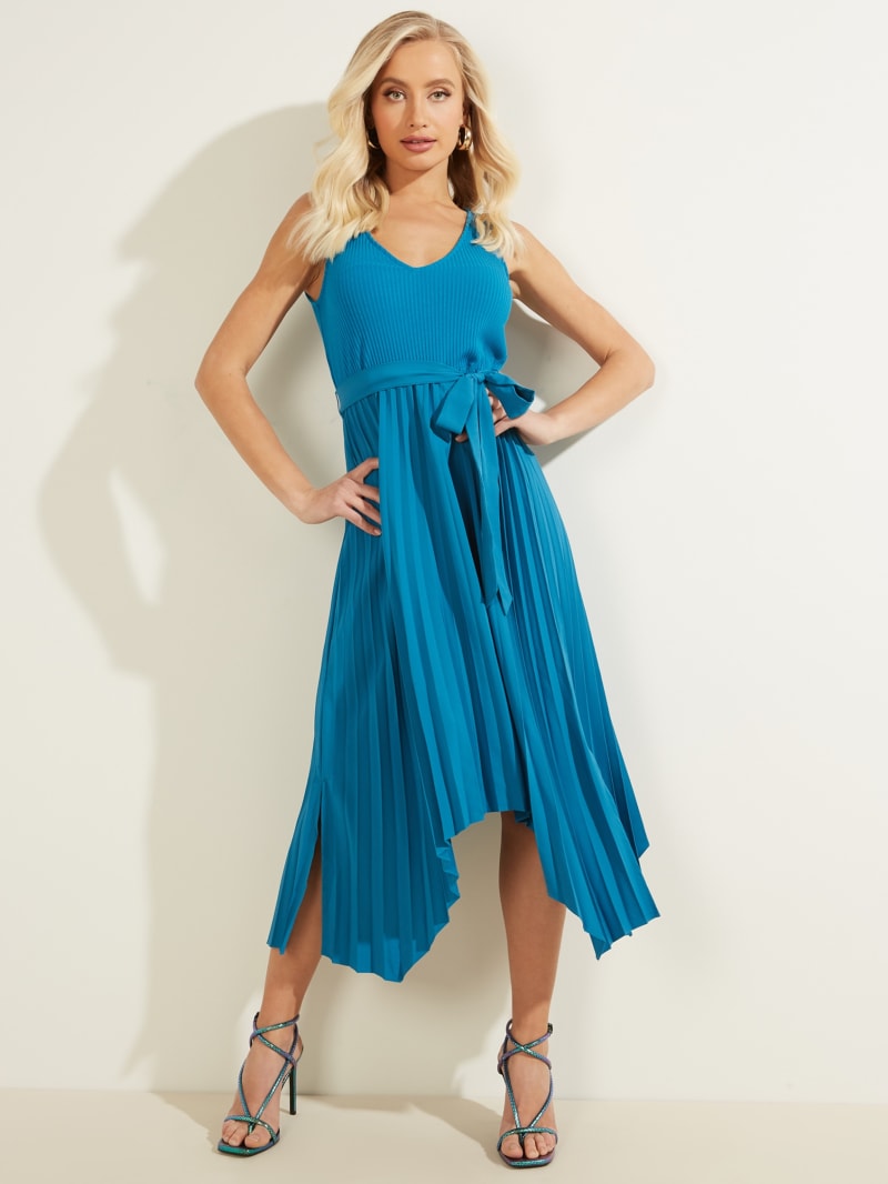 Guess pleated dress clearance