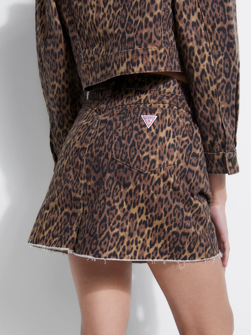 Guess Fuzzy Tiger Skirt