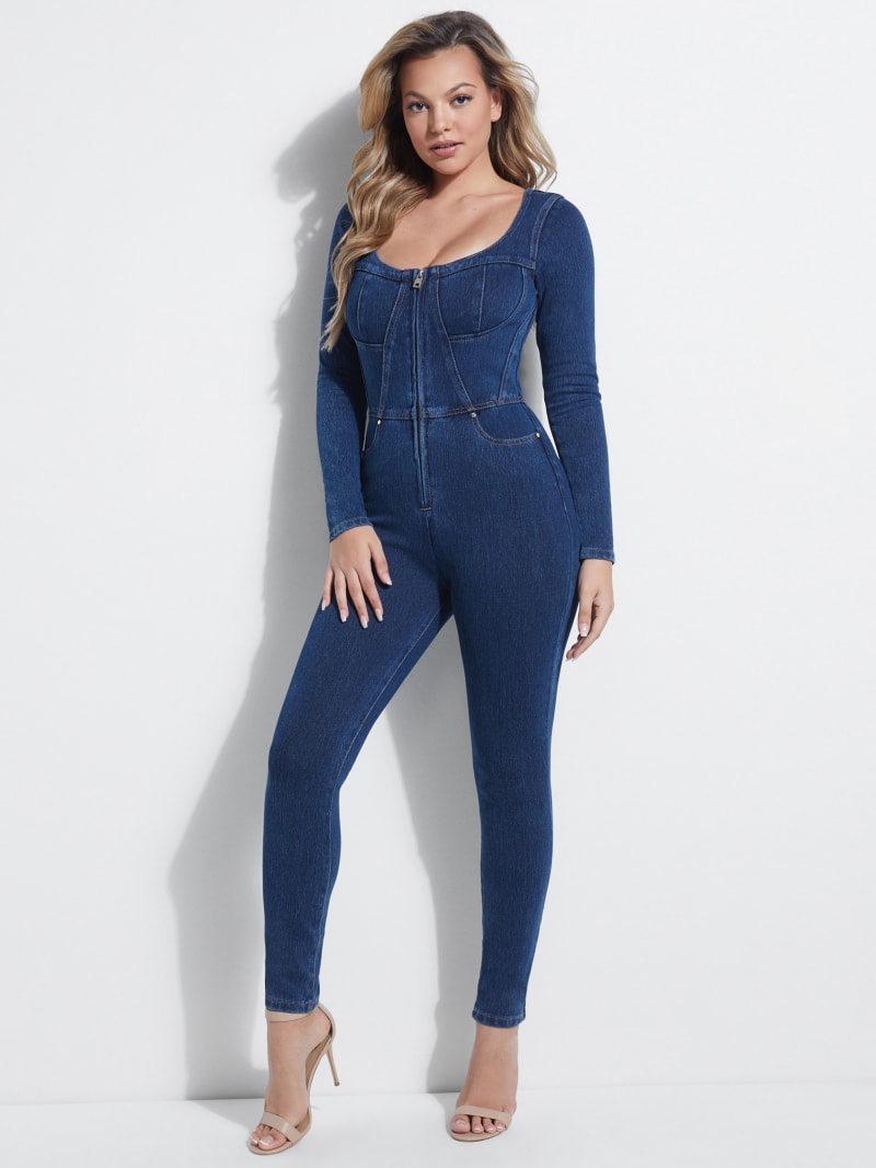 Kasia Denim Jumpsuit GUESS Canada
