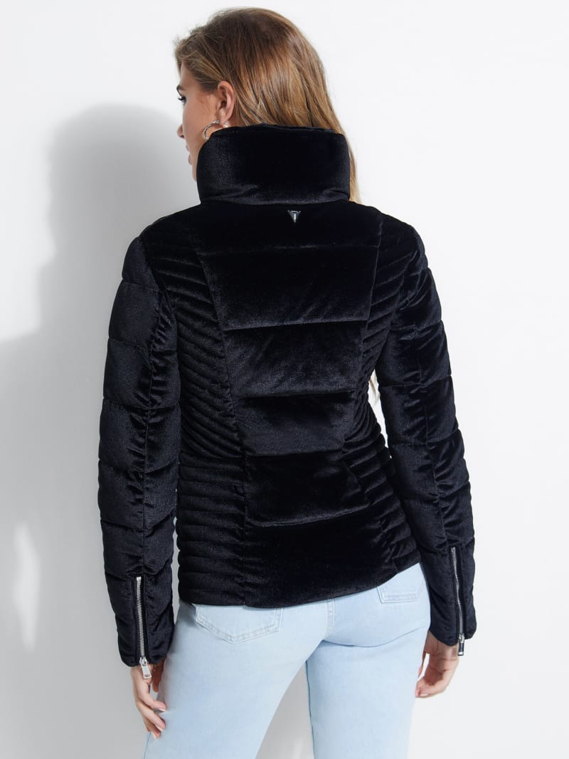 guess teoma velvet puffer jacket